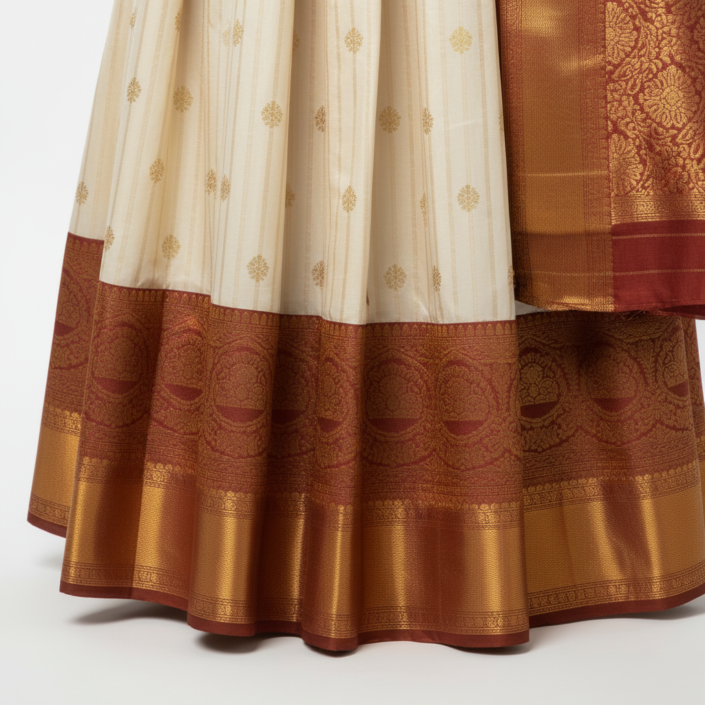 Kuberan Traditional Silk Langa Davani Half Saree
