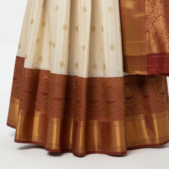 Kuberan Traditional Silk Langa Davani Half Saree