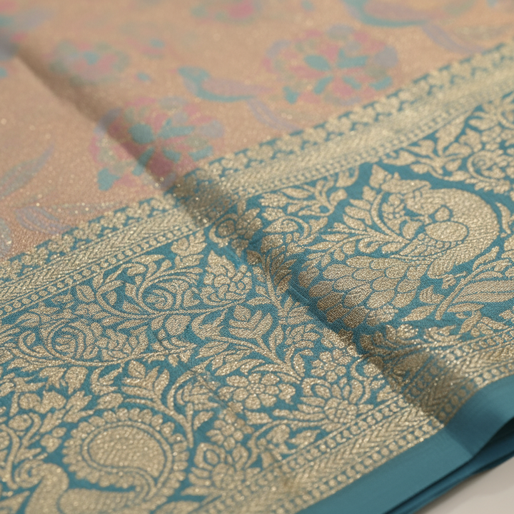 KUBERAN GOLD BROCADE SEMI SILK SAREE