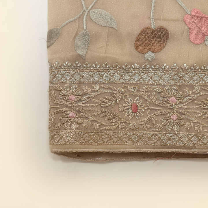 KUBERAN CREAM ORGANZA SAREE