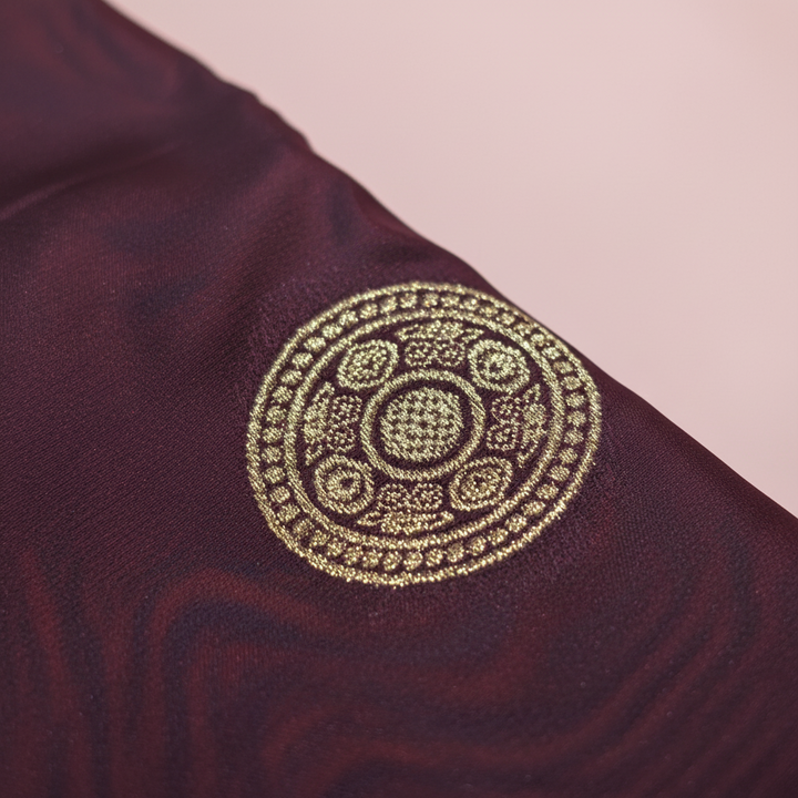 KUBERAN DEEP WINE SEMI SILK SAREE
