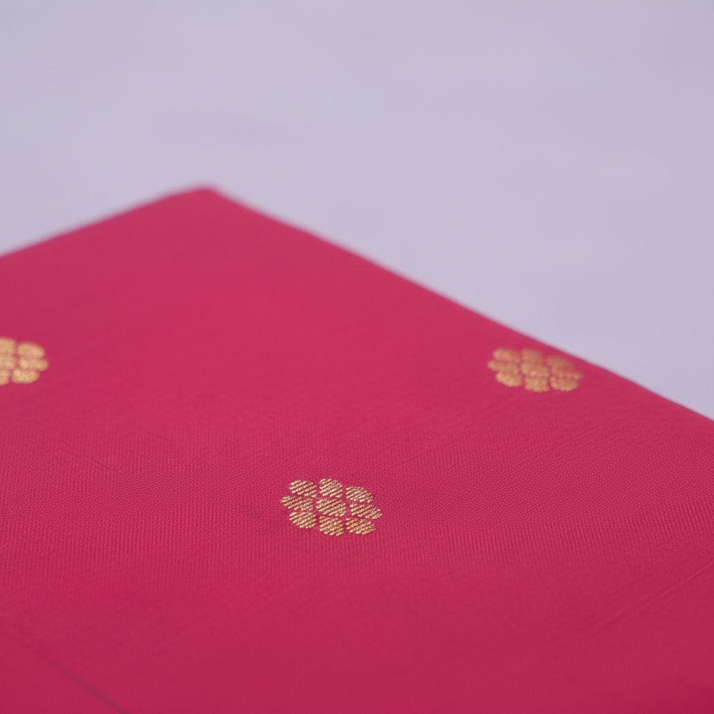 KUBERAN PINK PURE SILK DANCE SAREE