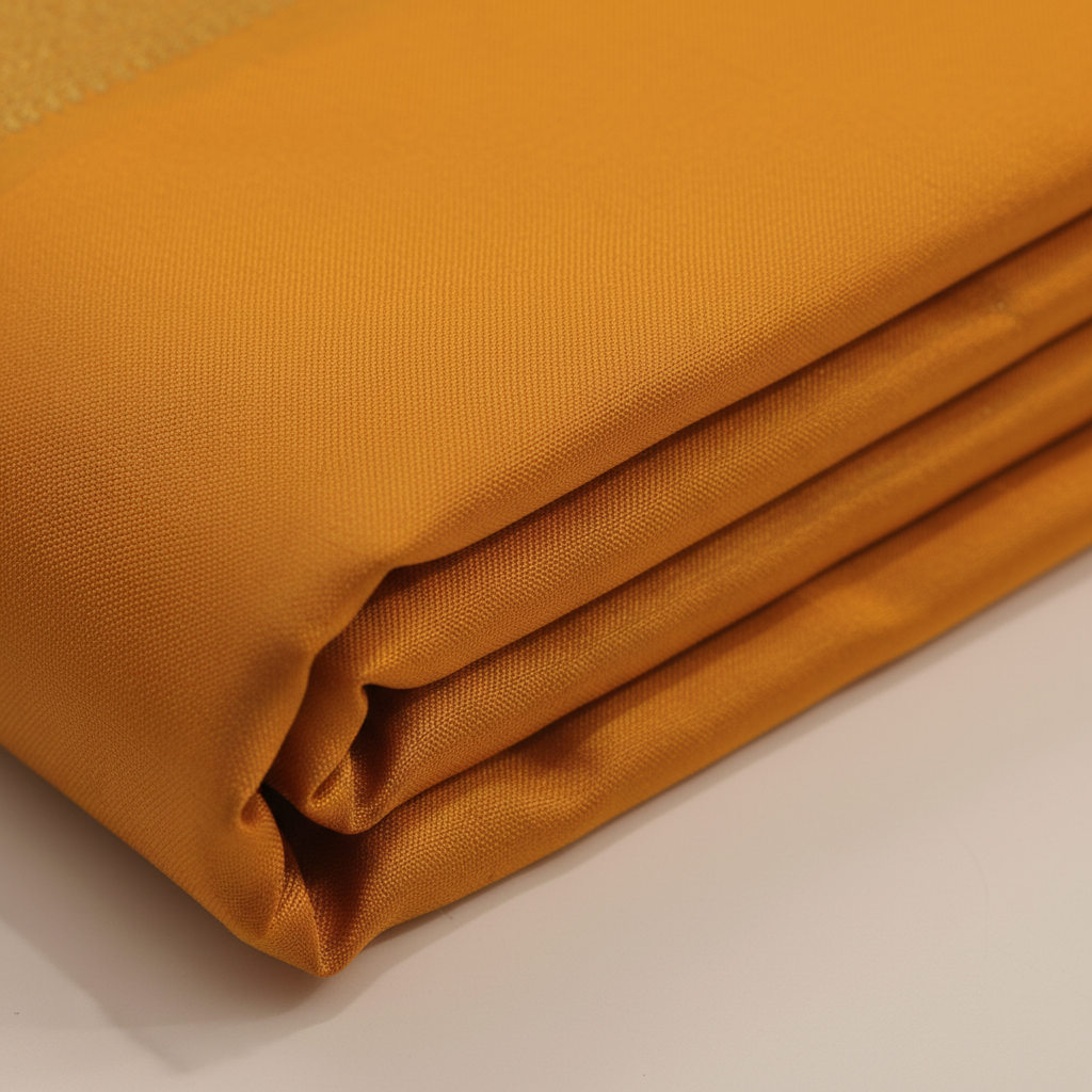 KUBERAN YELLOW SEMI SILK SAREE