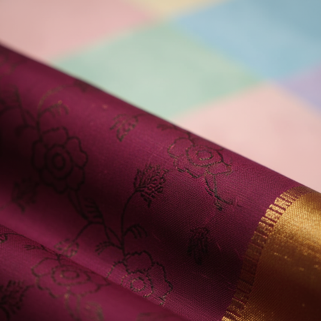 KUBERAN PURPLE YELLOW SOFT SILK SAREE