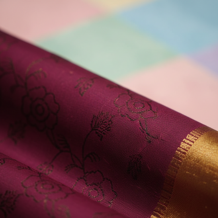 KUBERAN PURPLE YELLOW SOFT SILK SAREE