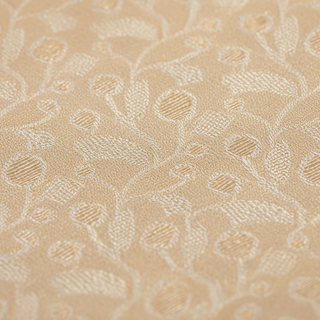 KUBERAN CREAM GREEN PURE KANCHIPURAM SILK SAREE