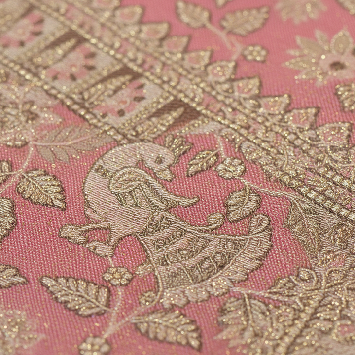 KUBERAN PINK PURE KANCHIPURAM SILK SAREE