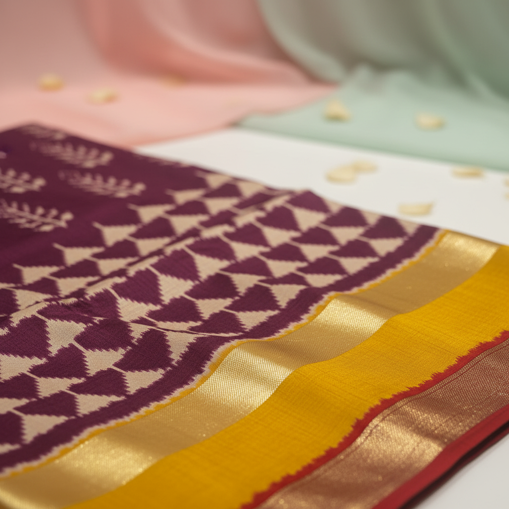 KUBERAN PURPLE FANCY SAREE