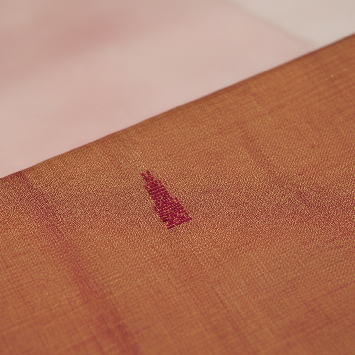 KUBERAN PEACH PINK COTTON SAREE