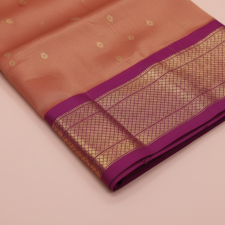 KUBERAN TISSUE ORANGE PAITHANI SILK SAREE