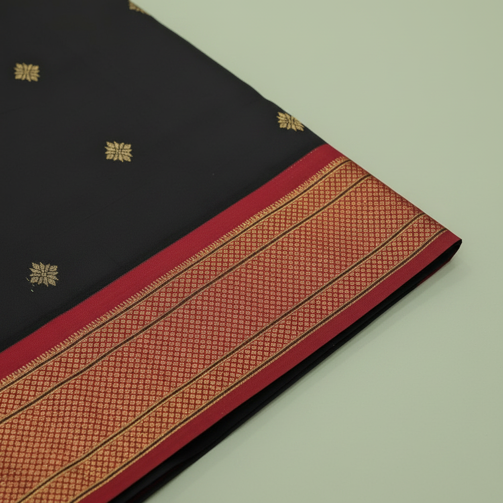 KUBERAN BLACK PAITHANI SILK SAREE