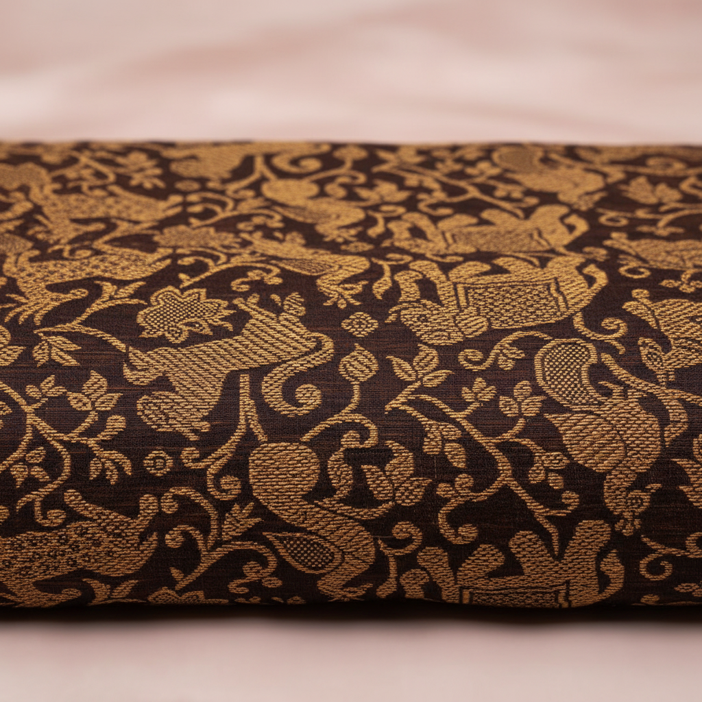 KUBERAN MAROON COTTON SAREE