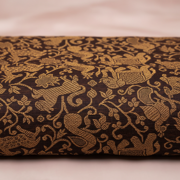 KUBERAN MAROON COTTON SAREE
