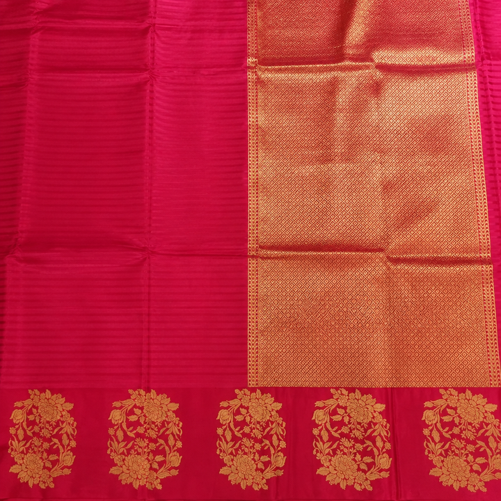 KUBERAN DARK PINK PURE BANARASI SAREE