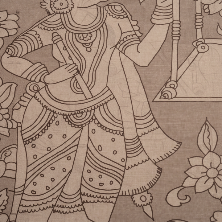 KUBERAN GREY TISSUE MYSORE SILK CREPE SAREE