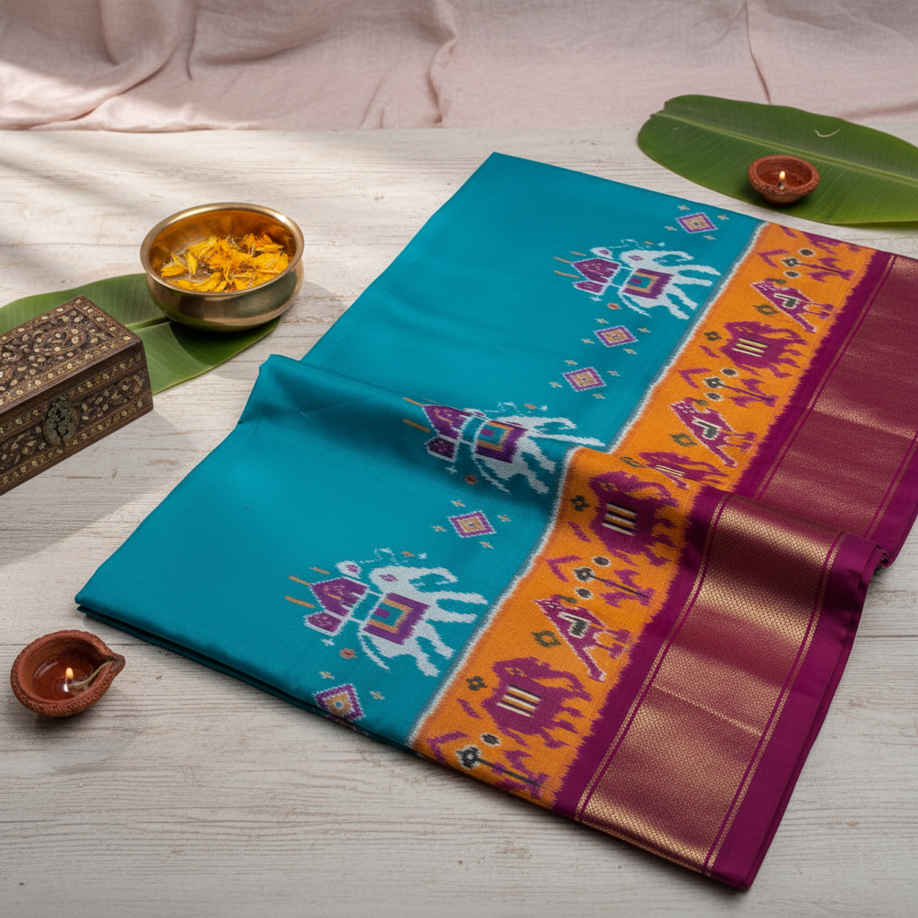 Draped Saree Product Photography