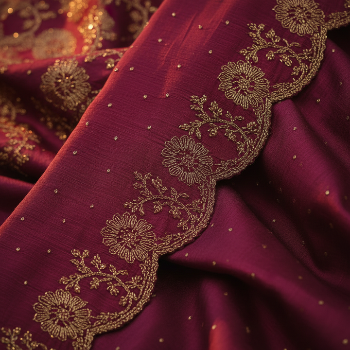 Kuberan Pink & Magenta Half Saree Langa Davani