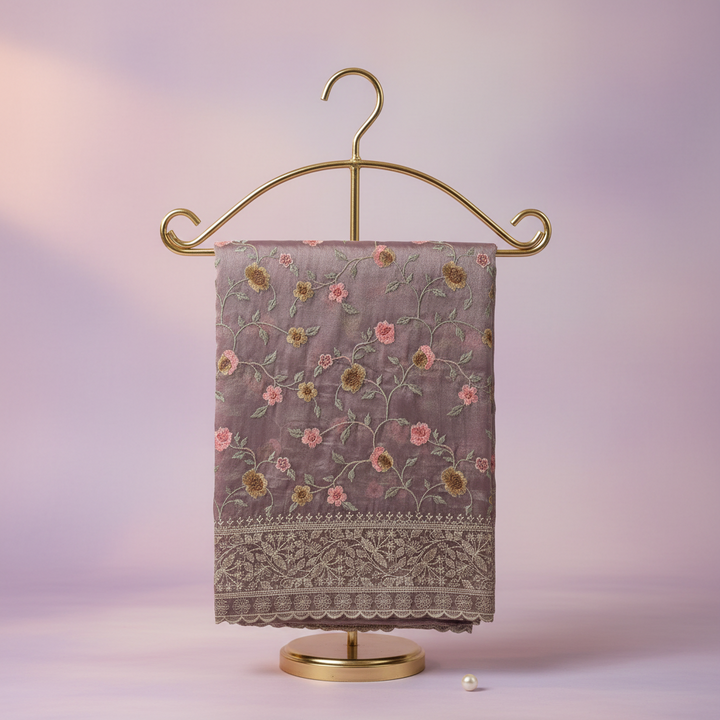 KUBERAN LAVENDER ORGANZA SAREE