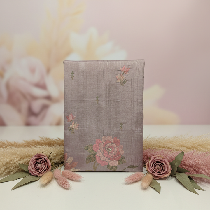 KUBERAN ROSE PINK TUSSAR SILK SAREE