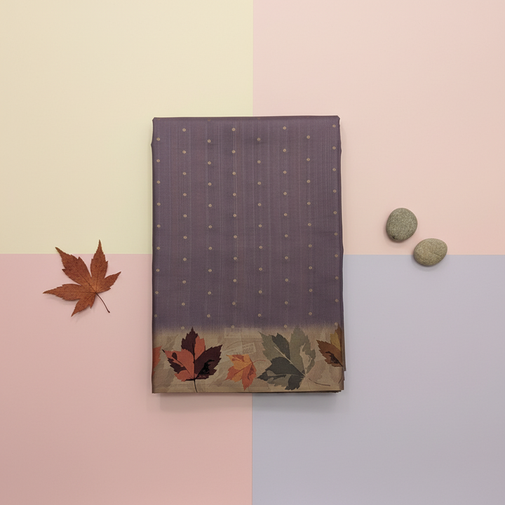 KUBERAN PURPLE SEMI TUSSAR SILK SAREE