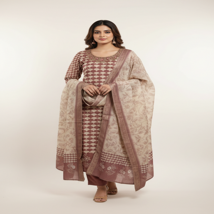 Kuberan Rose Gold Salwar Kameez