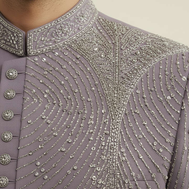Kuberan Mauve 3 Pcs Suit