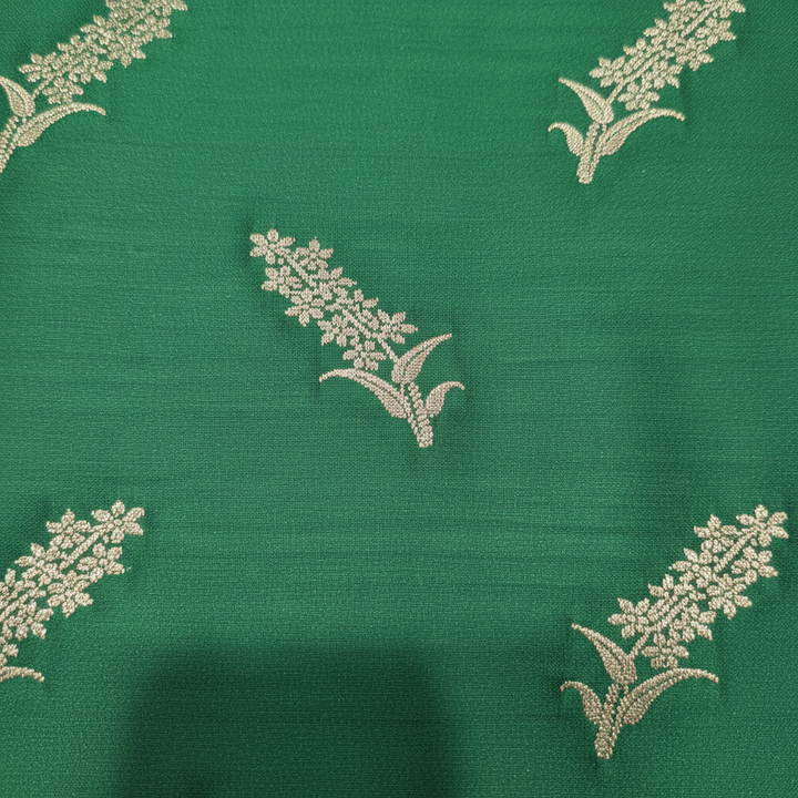 KUBERAN GREEN MASHRU BANARASI SILK SAREE