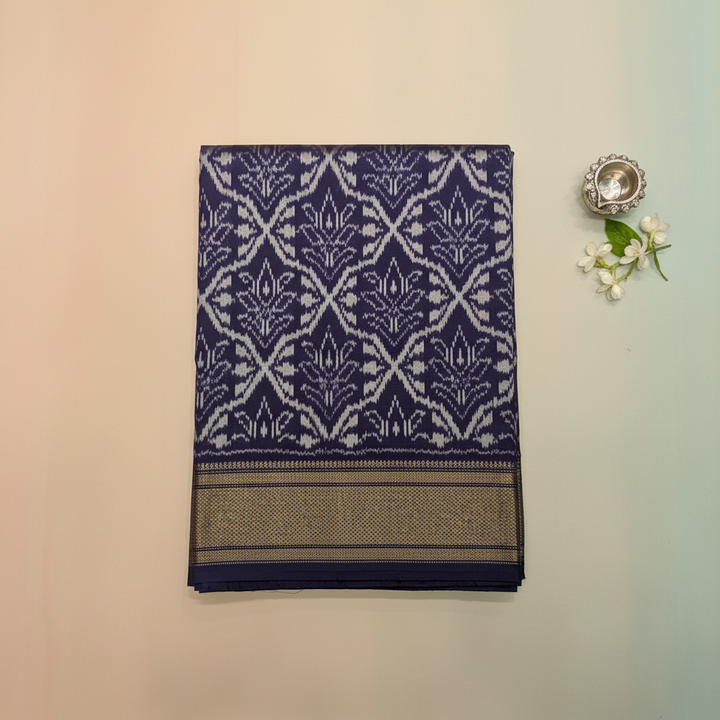 KUBERAN BLUE POCHAMPALLY SILK SAREE