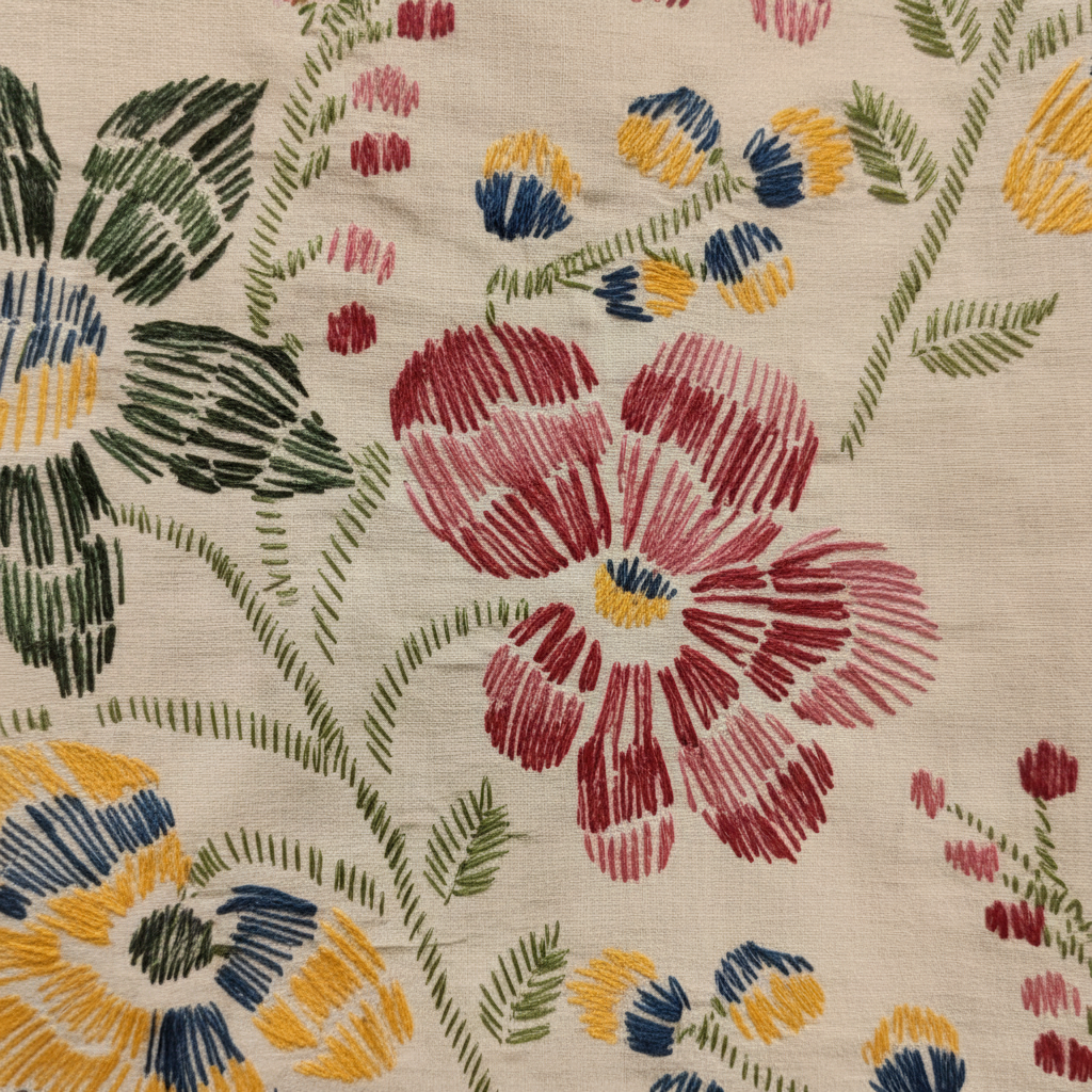 KUBERAN CREAN FLORAL KURTHI