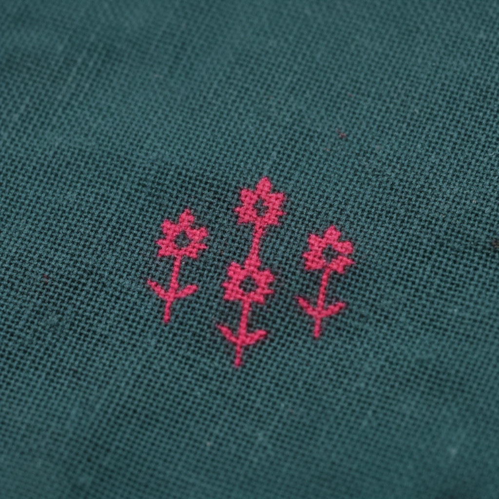 KUBERAN TEAL GREEN KURTHI