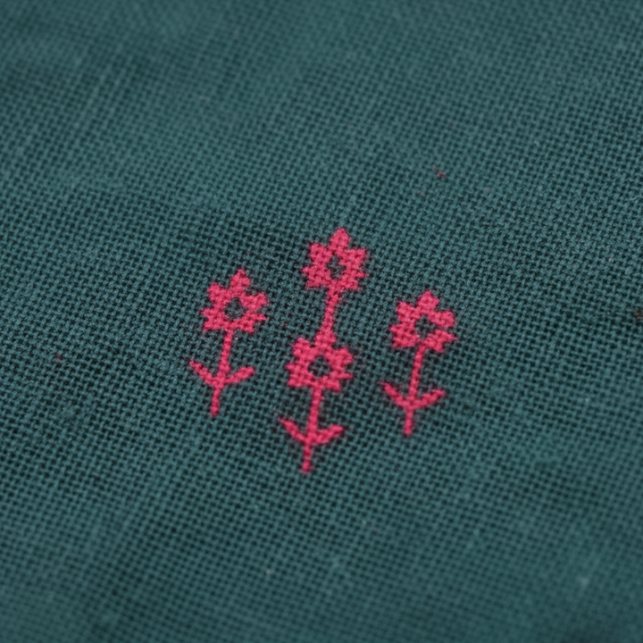 KUBERAN TEAL GREEN KURTHI