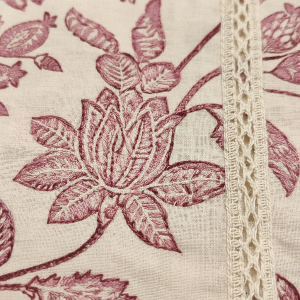 KUBERAN BLUSH PINK FLORAL PRINT KURTHI