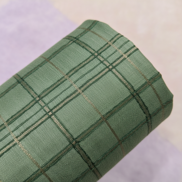 KUBERAN SAGE GREEN SEMI TUSSAR SILK SAREE