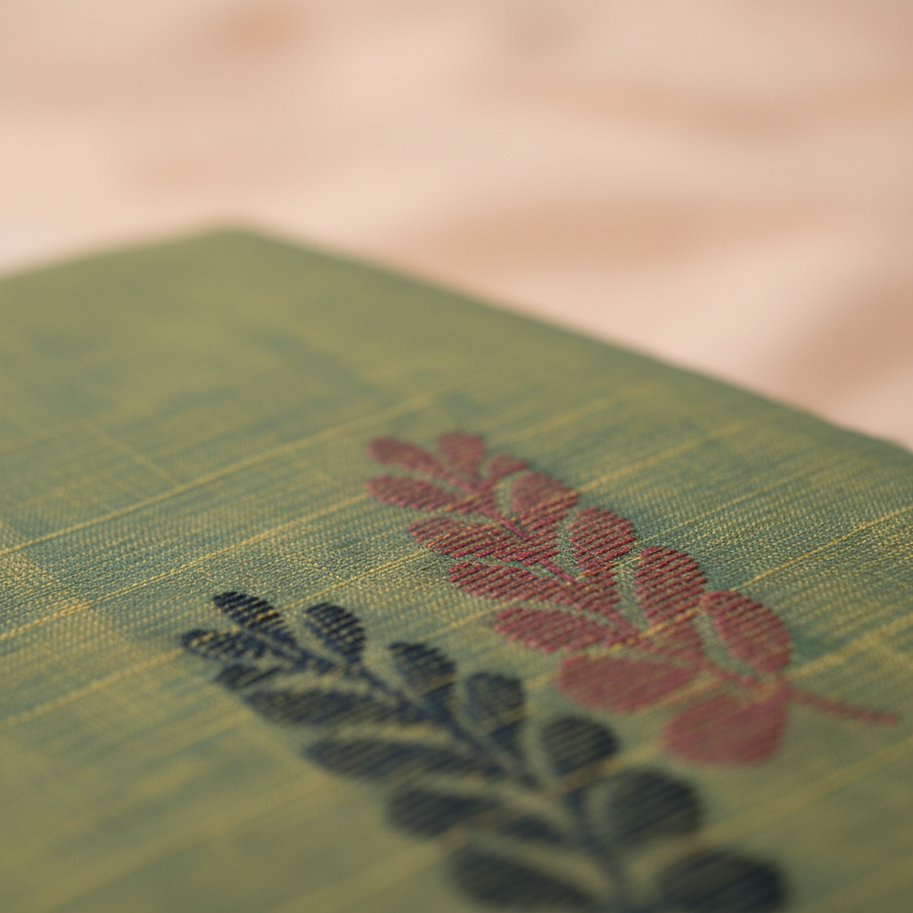 KUBERAN GREEN COTTON SAREE