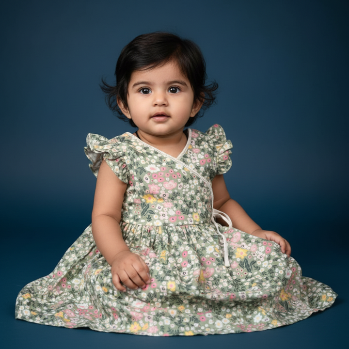 KUBERAN FLORAL PRINT FROCK