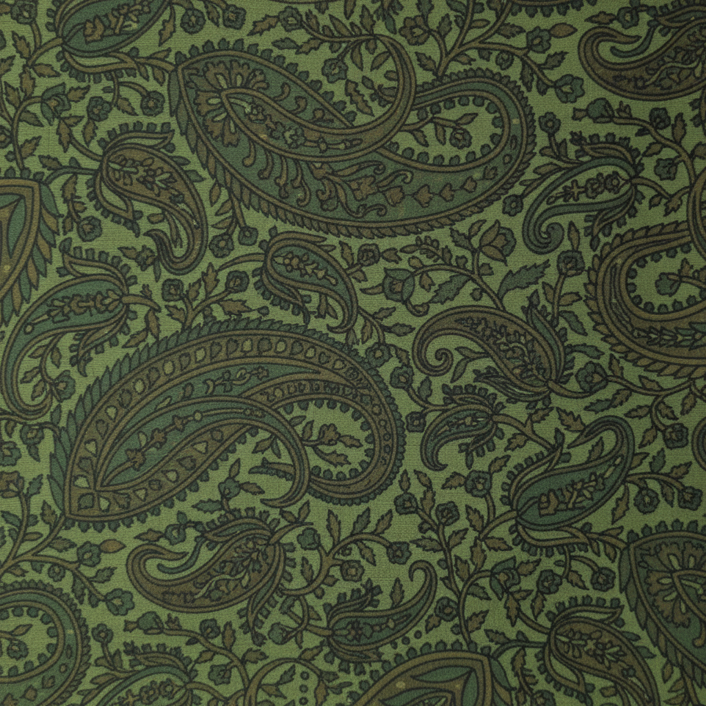 KUBERAN DARK GREEN PURE SILK PRINTED SAREE