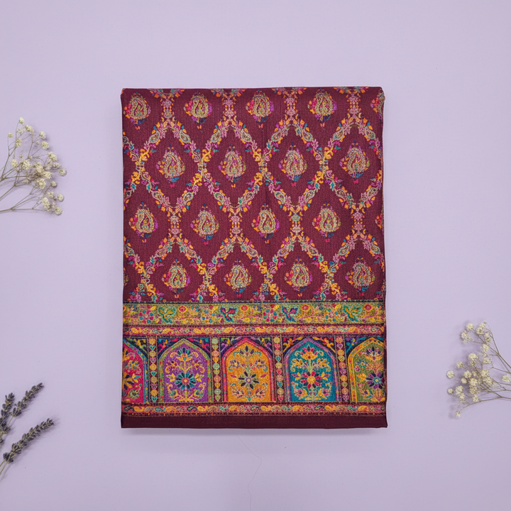 KUBERAN PURPLE PASHMINA FANCY SAREE