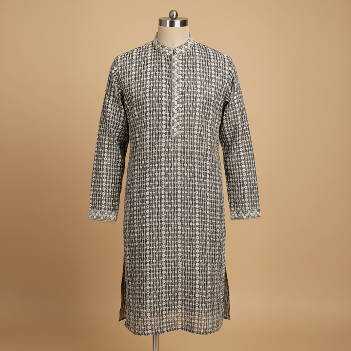 KUBERAN DARK GREY KURTA