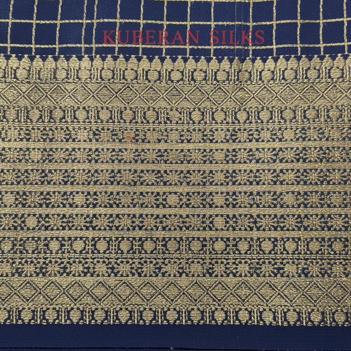 Kuberan Navy Blue Mysore Silk Saree