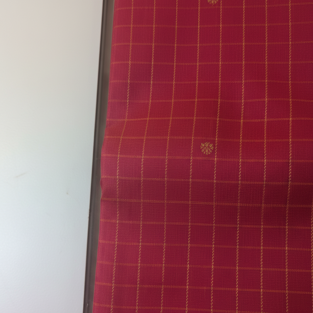 KUBERAN DARK PINK PURE KANCHIPURAM SILK SAREE