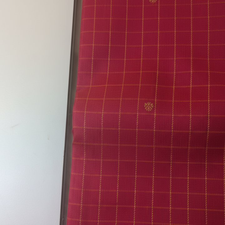 KUBERAN DARK PINK PURE KANCHIPURAM SILK SAREE