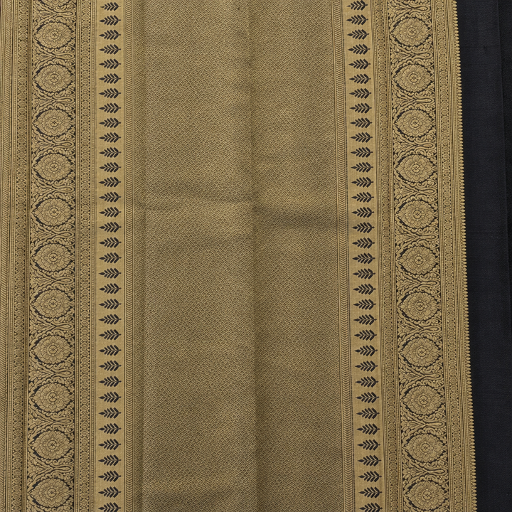 KUBERAN BLACK PURE SILK SAREE