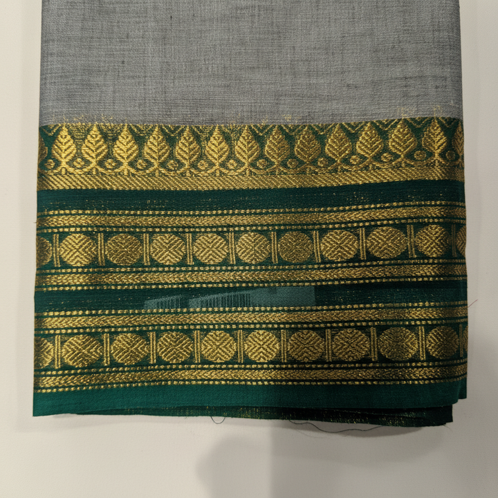 KUBERAN GREY COTTON SAREE