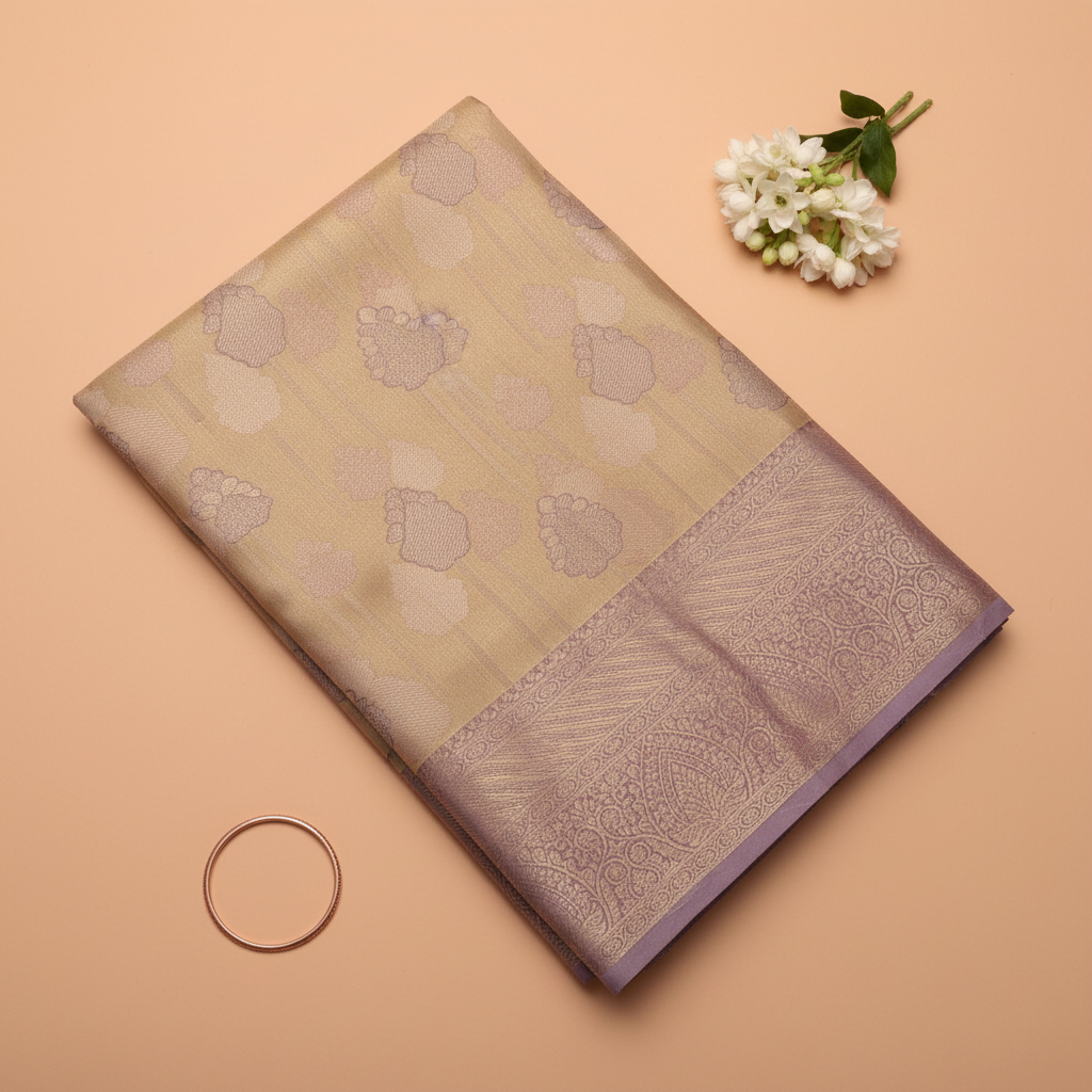 KUBERAN GOLDEN SEMI SILK SAREE