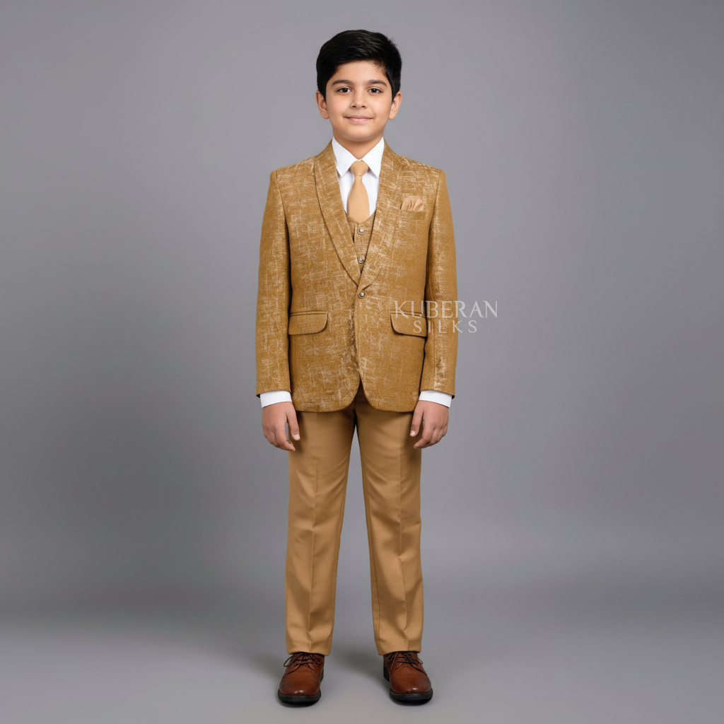KUBERAN GOLD BOY'S TUXEDO
