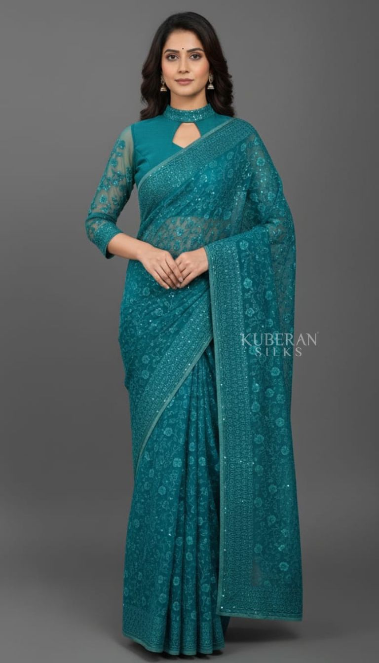 KUBERAN GREEN DESIGNER SAREE