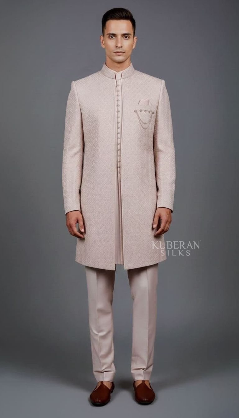 KUBERAN PASTEL PINK SHERWANI