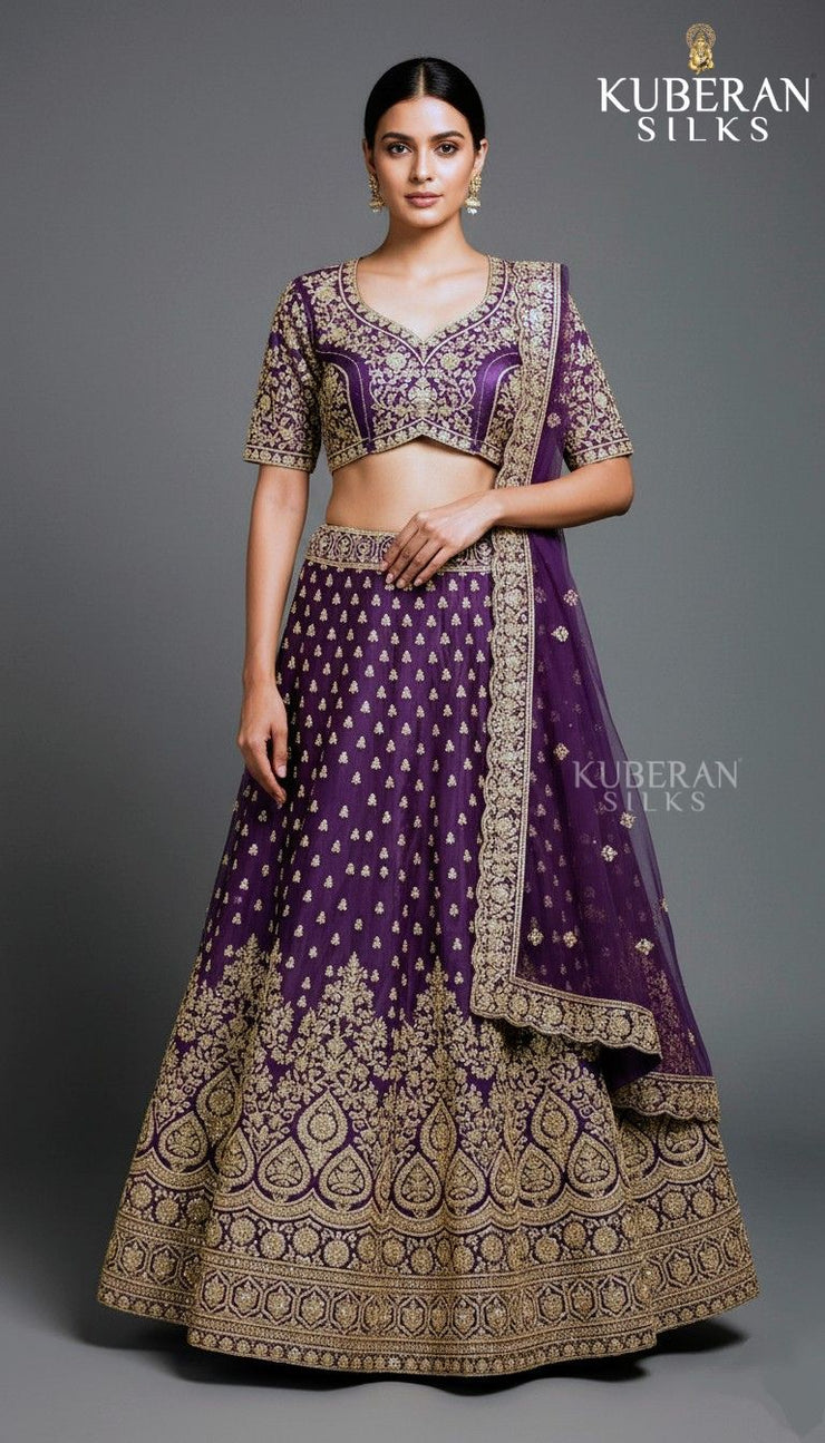 KUBERAN PURPLE LEHENGA