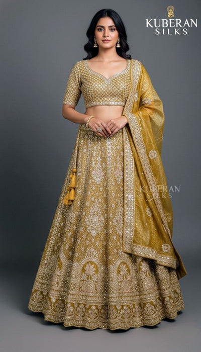 KUBERAN MUSTARD YELLOW LEHENGA