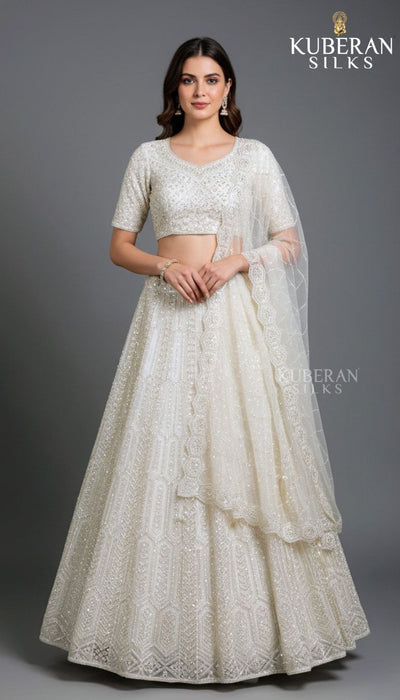 KUBERAN WHITE LEHENGA